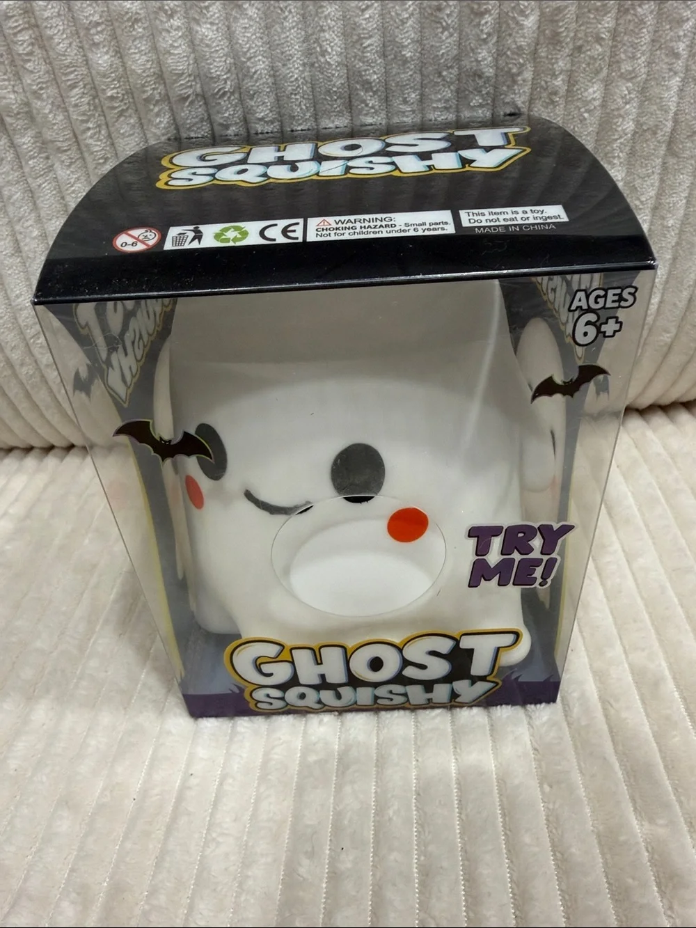 Large Ghost Squishy. So soft! 6” tall.